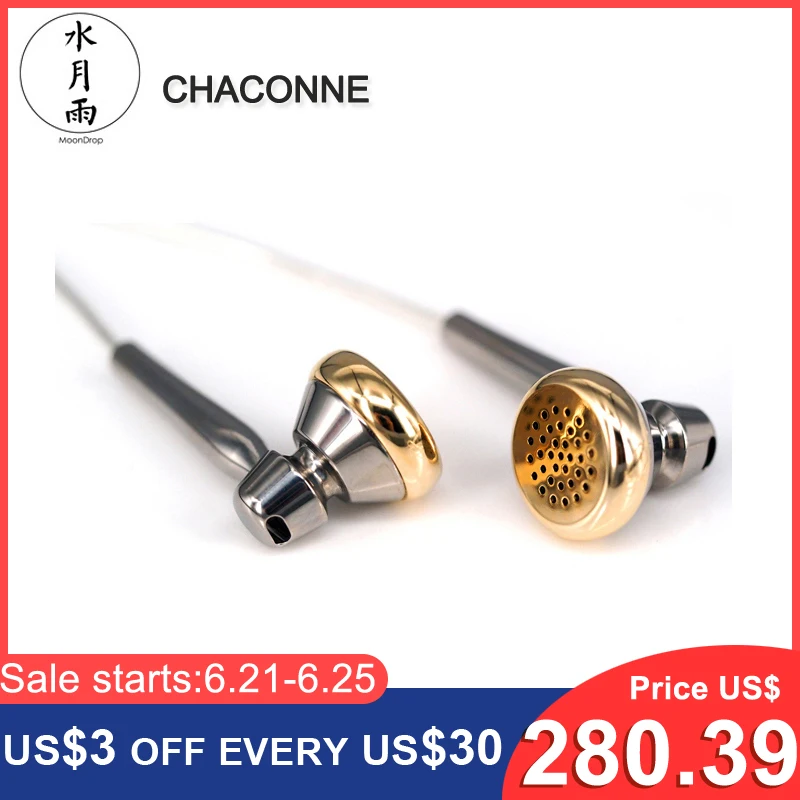 Флагманские наушники Moondrop чакнн с плоской головкой динамические титановым