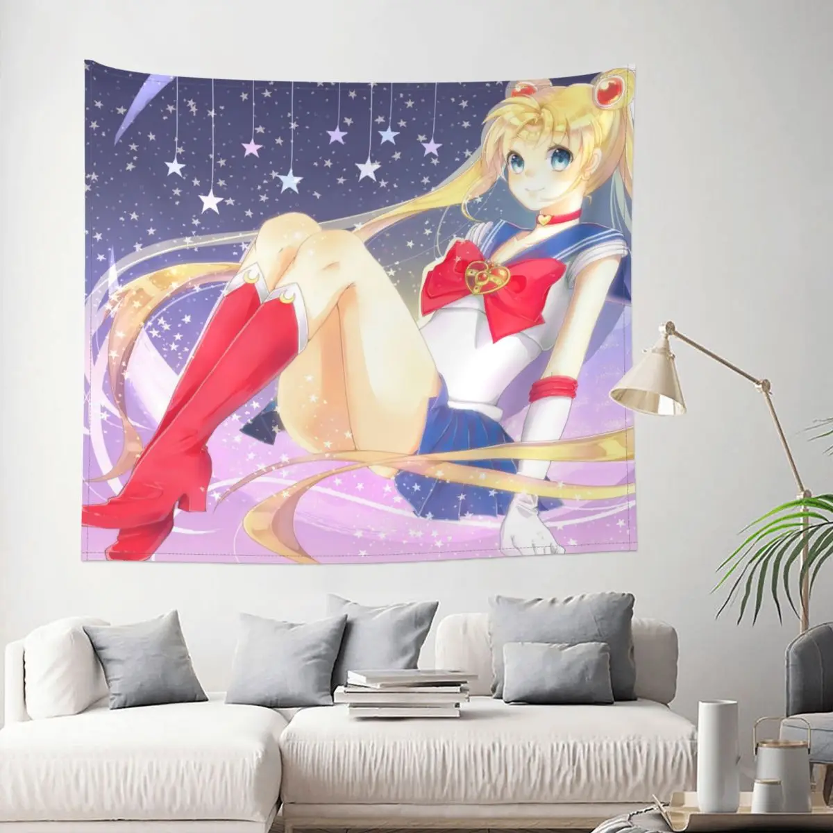 

Illustration Sailor Moon Tapestry Anime Kawaii Sailor Moon Decoration Wall Room Home Decor Hanging Bedroom Kawaii Pattern Gift
