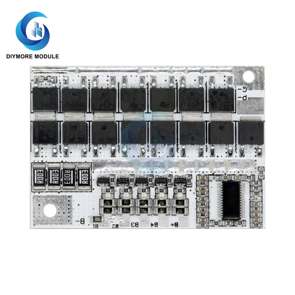 Защитная плата заряда BMS 3S 4S 5S 100A 21 в сбалансированная печатная 18650 для