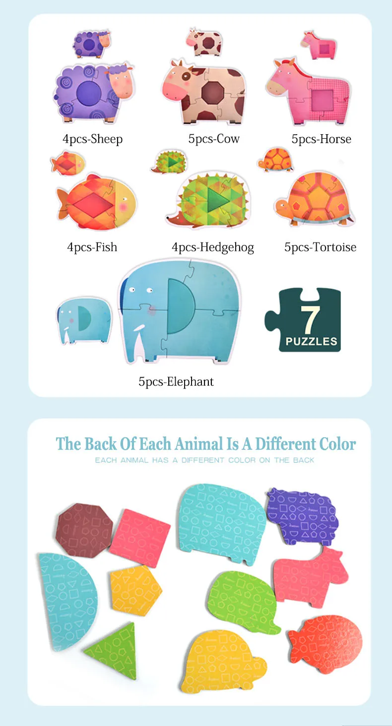 MiDeer Puzzle Kids Puzzles Educational Toys Children Toys Educational Paper Toys for Children Gifts > 3 Years Old