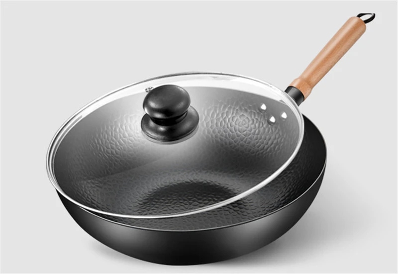 Китайская железная кастрюля домашняя традиционная плитка ручной работы с