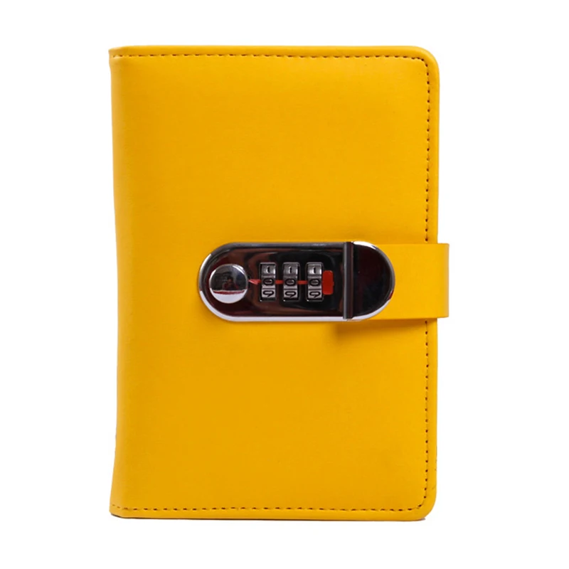 A6 Портативный Творческий паролем дневник мульти-функция блокировки блокнот