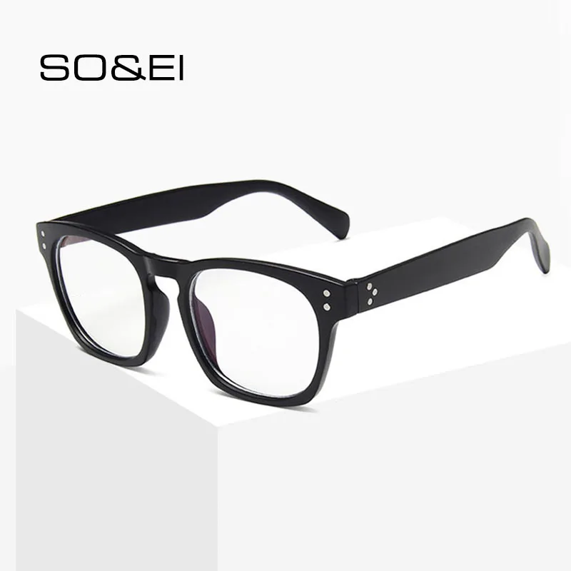 SO & EI новые модные квадратные украшения для ногтей Женские оправы очков