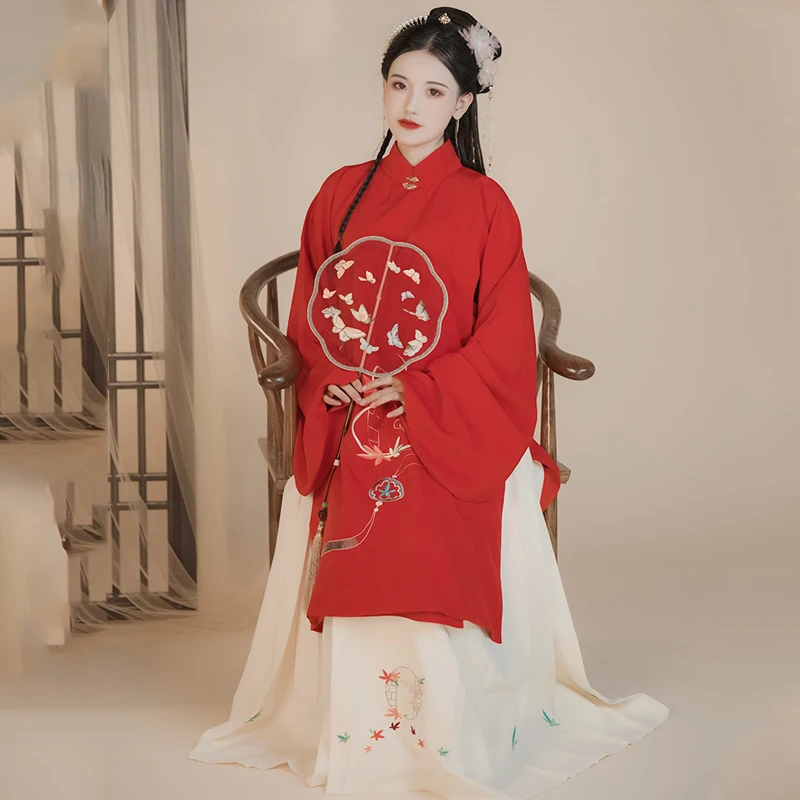 

Женский костюм с юбкой Hanfu в китайском стиле для традиционных народных танцев