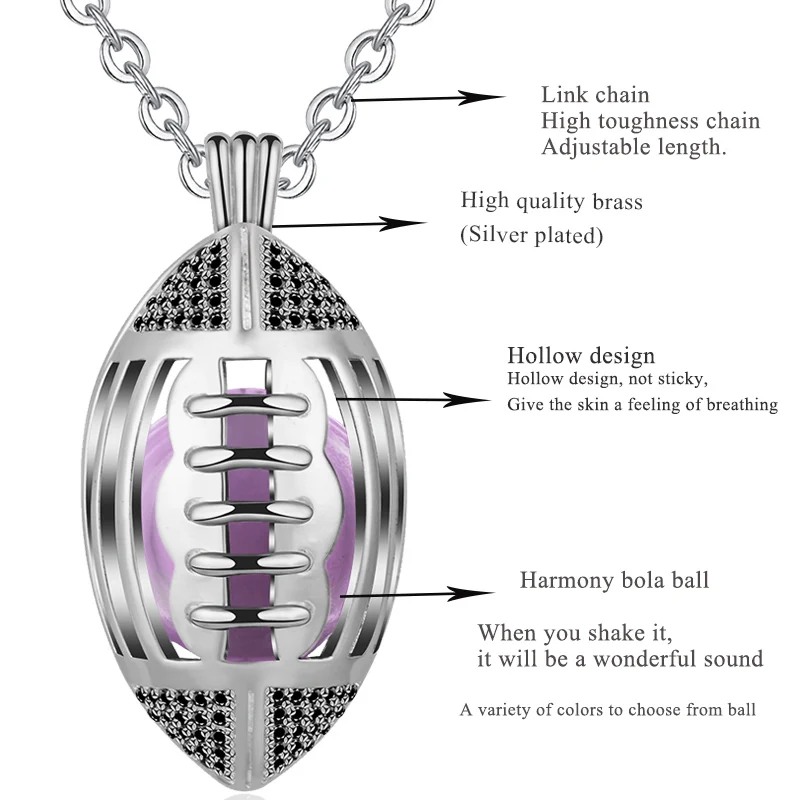 Ожерелье Eudora с подвеской в виде шара стиле гармонии размером 20 мм/18 мм/16 мм |