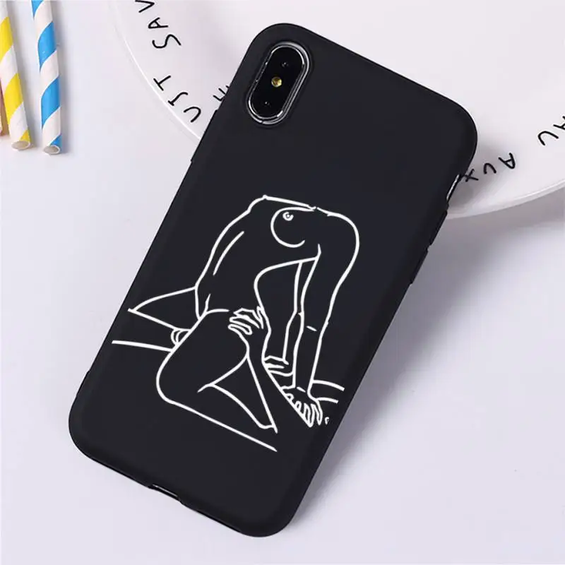 

Sexy Abstract Art Lover Face Phone Case for iphone 12 pro max mini 11 pro XS MAX 8 7 6 6S Plus X 5S SE 2020 XR case