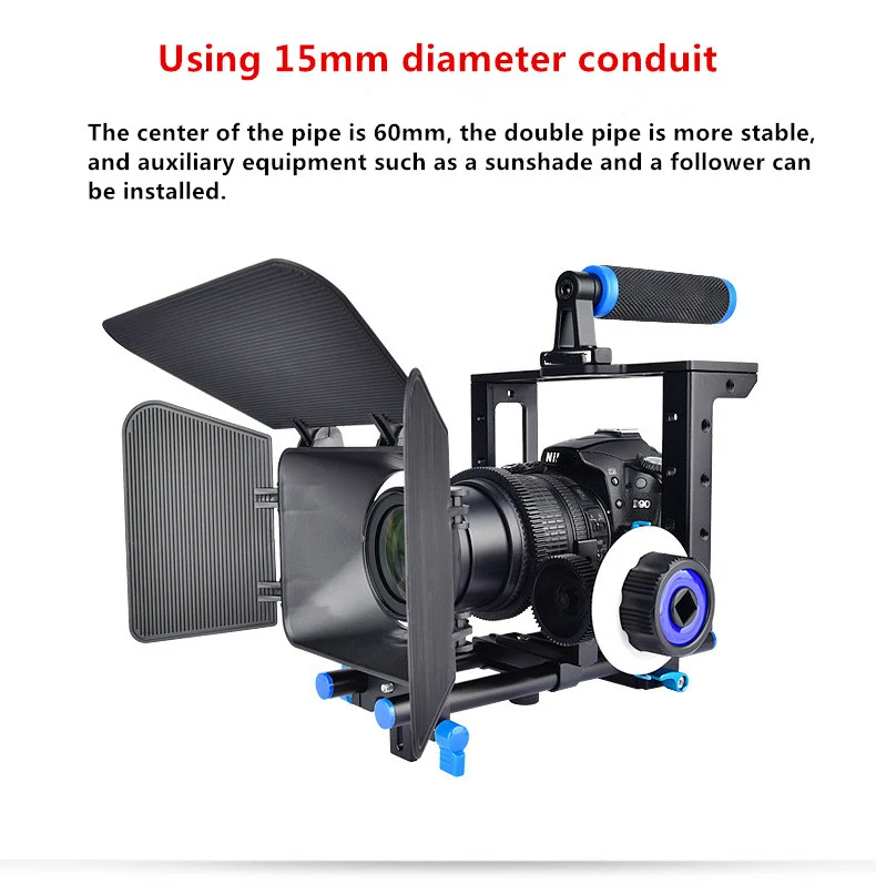 DSLR Rig Movie Kit наплечный держатель для Nikon D90 Canon Sony Panasonic camera Rabbit Cage Kit|Клетки камер| |