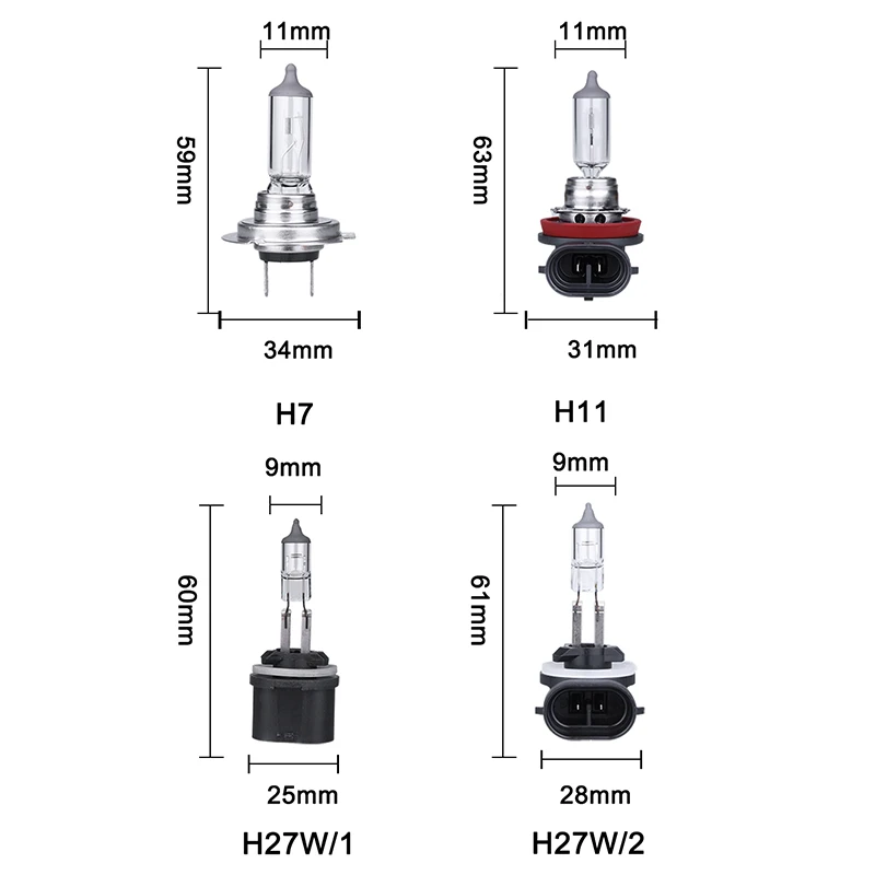 OSRAM оригинальный 880 881 H27/2 Вт 12 в 27 противотуманный светильник В 55 H7 H11 галогенный