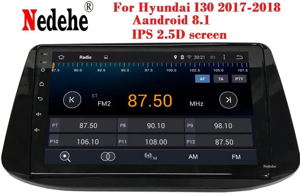 Android 8 1 Восьмиядерный ОЗУ 4 Гб ПЗУ 32 IPS + 2.5D автомобильный DVD с экраном Навигация GPS