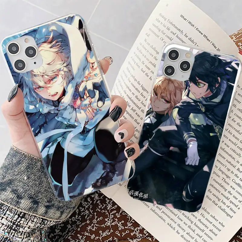 Чехол для телефона с аниме Owari no Seraph Of The End iphone 13 8 7 6 6S Plus X 5S SE 2020 XR 11 12 mini pro XS MAX |