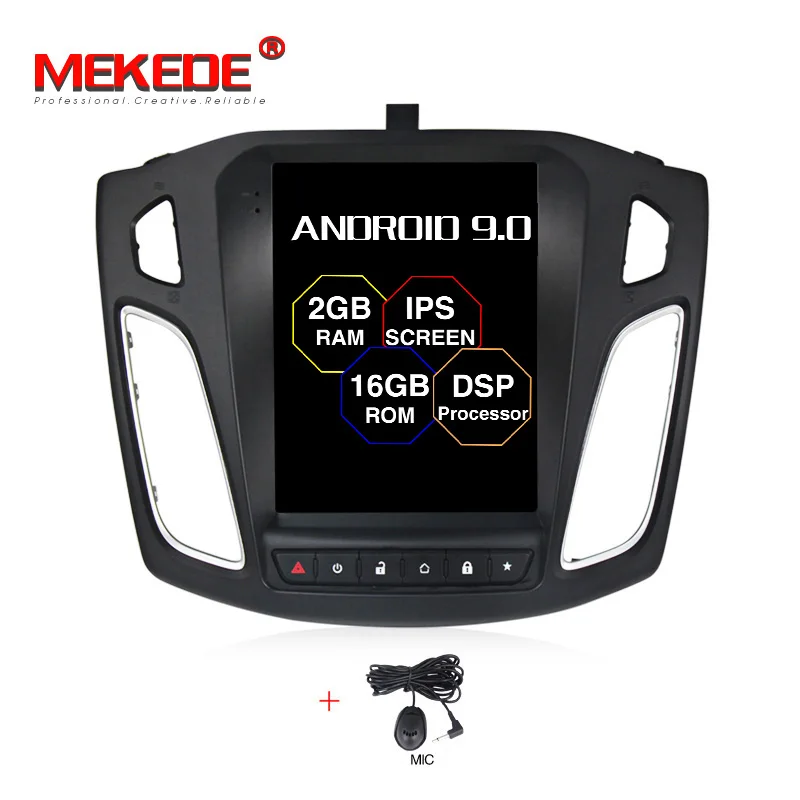 car dvd MEKEDE 10,1 дюймов DSP Android 9,0 сенсорный экран автомобиля радио ForFord Focus 2011 2012 2013 2Din головное устройство мультимедийный плеер - Цвет: car dvd