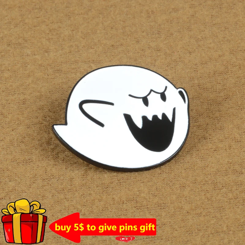 Привидение инопланетянин эмалевая заколка Милая бушка Монстр венок Детская