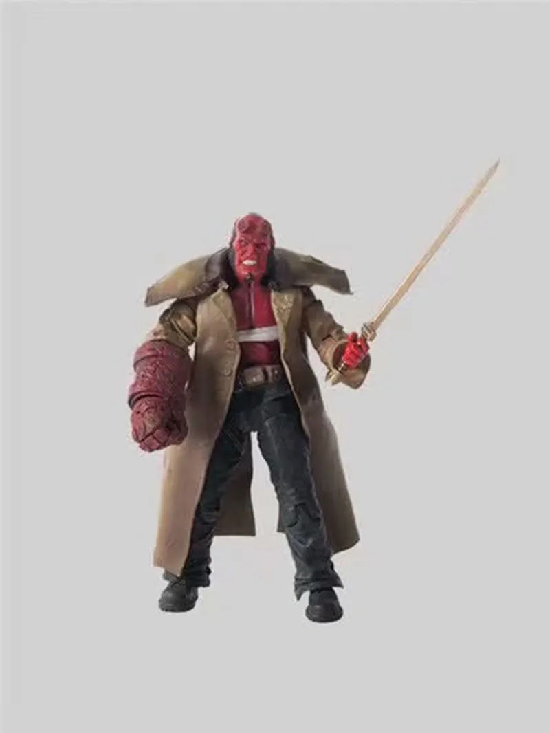 Экшн фигурка Hellboy из ПВХ подвижная 2 го поколения 15 см|Игровые фигурки и