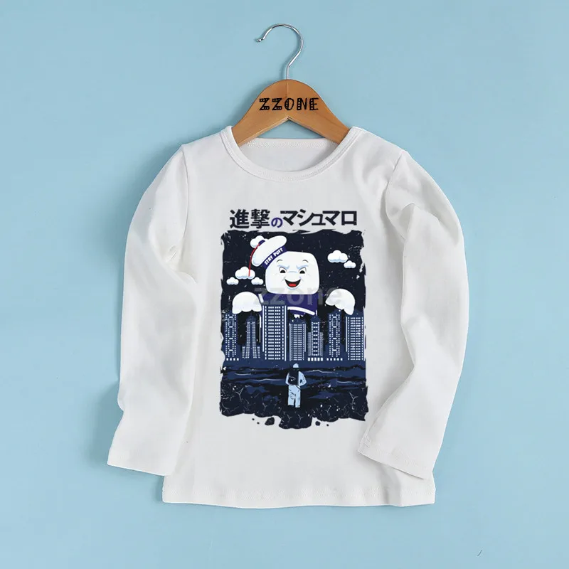 Футболка для мальчиков и девочек с логотипом старой школы принтом охотников за