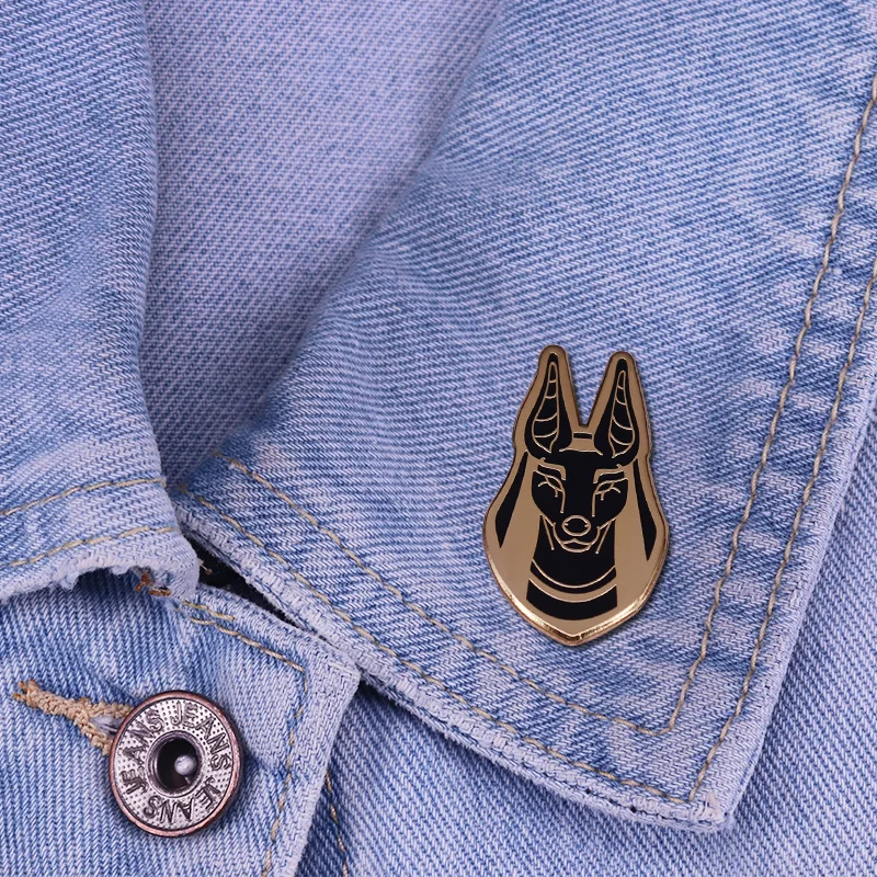 Mysterious God Anubis Enamel Pin dog head Brooch Acient Egypt Creature Badge sphinx mystery Accessory | Украшения и аксессуары