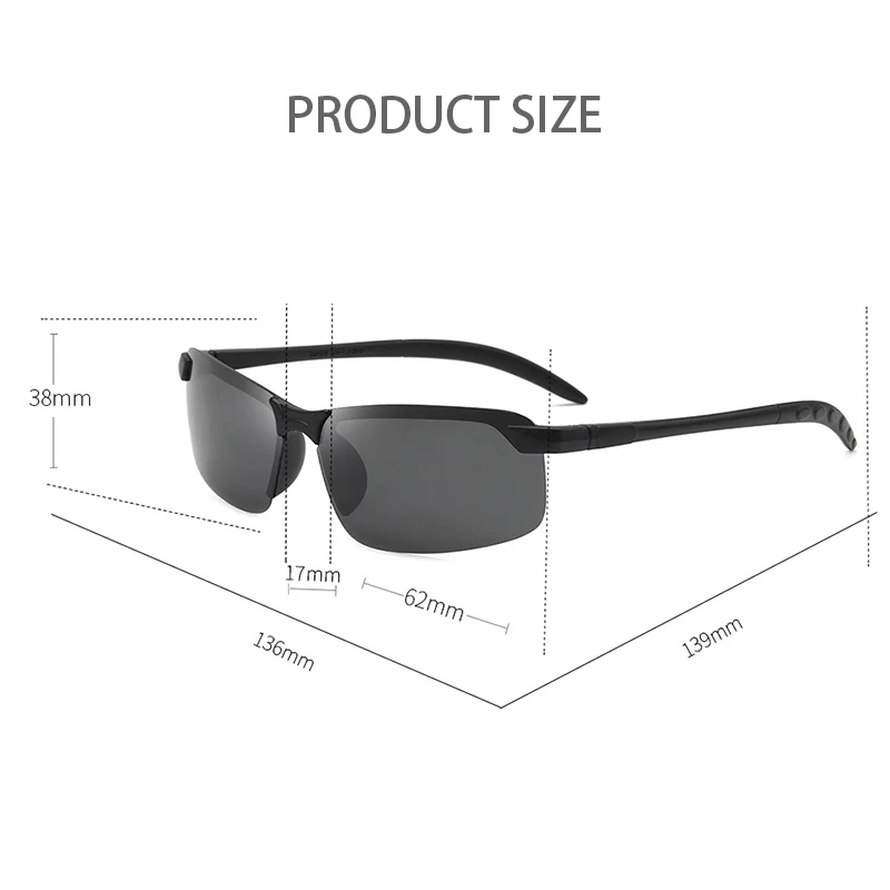 Очки для водителя Солнцезащитные очки дневное и ночное видение фотохромные