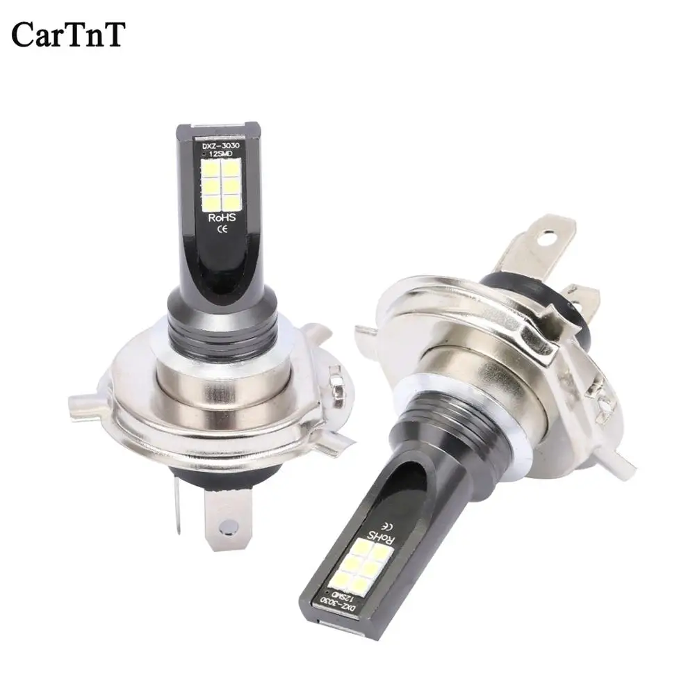 

1 шт., светодиодные лампы для мотоциклетных фар, 24 Вт, 12x SMD