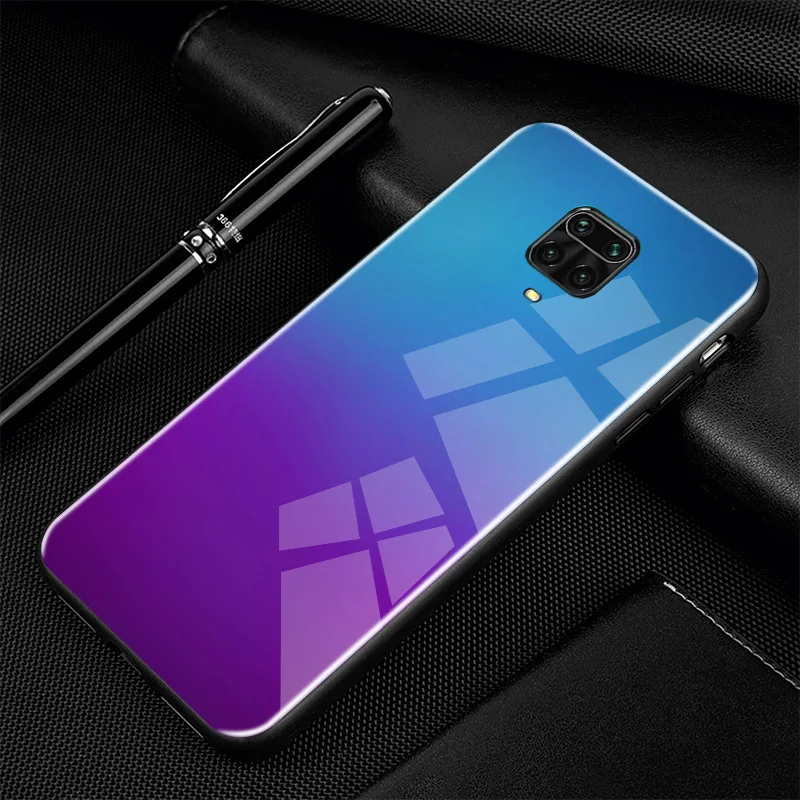 Чехол для Xiaomi Redmi Note 9S пластиковый стеклянный чехол телефона Cover 9 S Pro Max оболочка