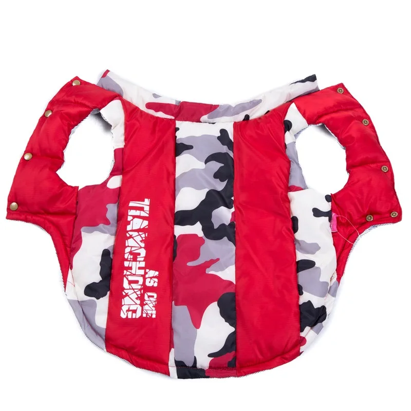 2021 одежда для больших собак зимняя пуховая куртка утепленная камуфляжная пальто