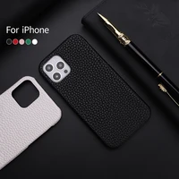 classical simple solid color luxury leather phone cover for iphone 11 12 13 pro max mini x xr xs 7 8 plus shockproof