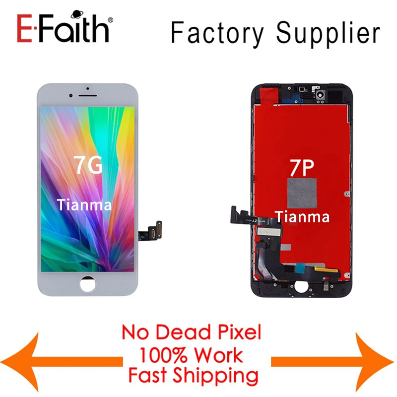 Высококачественный 10 шт./лот Tianma дисплей для iPhone 7 Plus 7G ЖК без битых пикселей