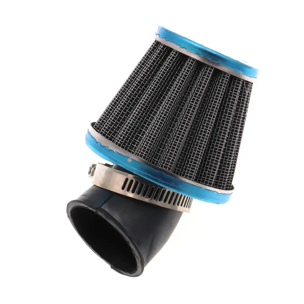 

Silver 35mm 38mm 42mm 45mm Bent Air Intake Filter Breather Cleaner for ATV Dirt Pit Bike Quad