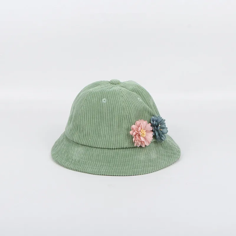 Осень зима 2019 Вельветовая шляпа ведро с цветочным рисунком Рыбацкая уличная