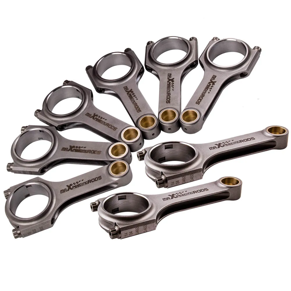 

H Beam Connecting Rods Rod For BMW M60 M60B40 4.0L M62 4.4L ARP 2000 Bolts 800hp Forged Bolts for 5 Series E39 540i M62B44 96-98