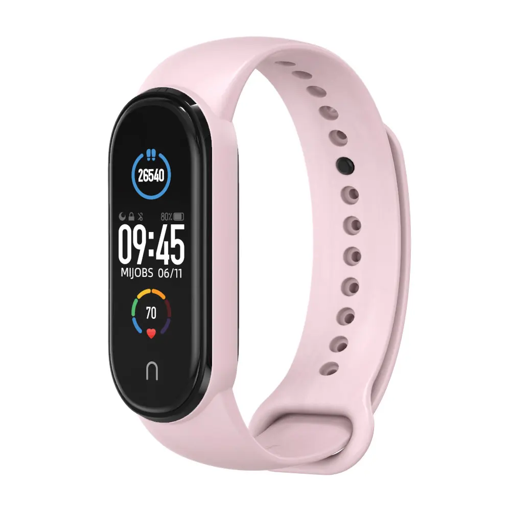 

Colors Bracelet for Mi Band 6 5 Original Sport Silicone Wrist Strap us Band 5 Wristband Accessories for xiaomi My Band 5 Strap