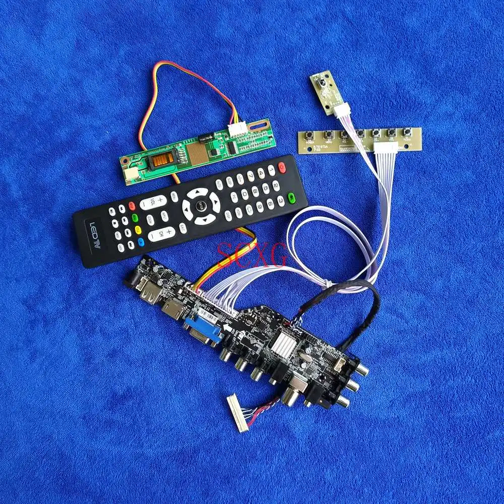 

1CCFL 30-Pin LVDS USB VGA AV HDMI-compatible LCD Drive Card KIT Digital Signal DVB For IASX12C/IASX12G/ITSX95E/ITSX95H 1400*1050