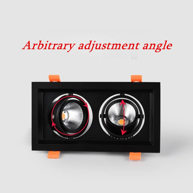 Светодиодный точечный светильник квадратная утопленная лампа COB 10 Вт 20 30