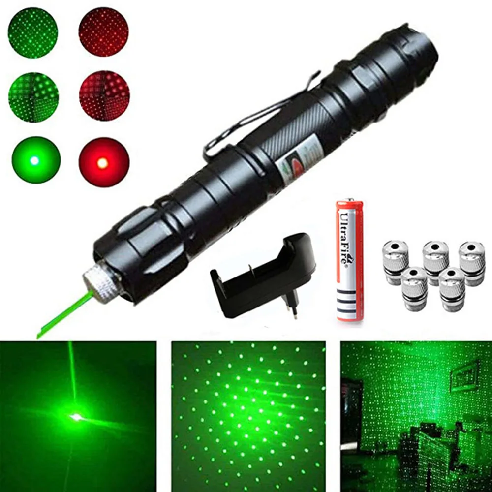 Зеленая лазерная указка зеленый лазерный прицел 532nm laserpointer регулируемым фокусом