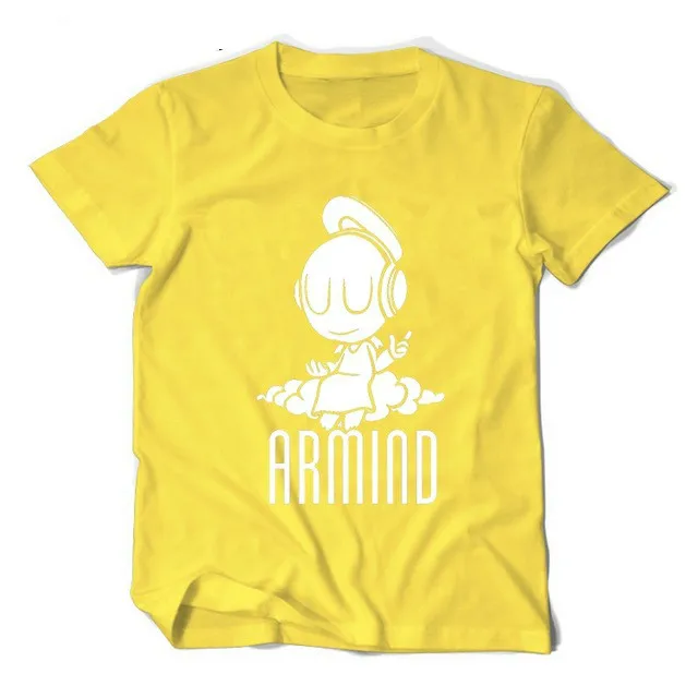 Женские/мужские хлопковые футболки Bellflower летняя футболка с надписью Music Star DJ Armin