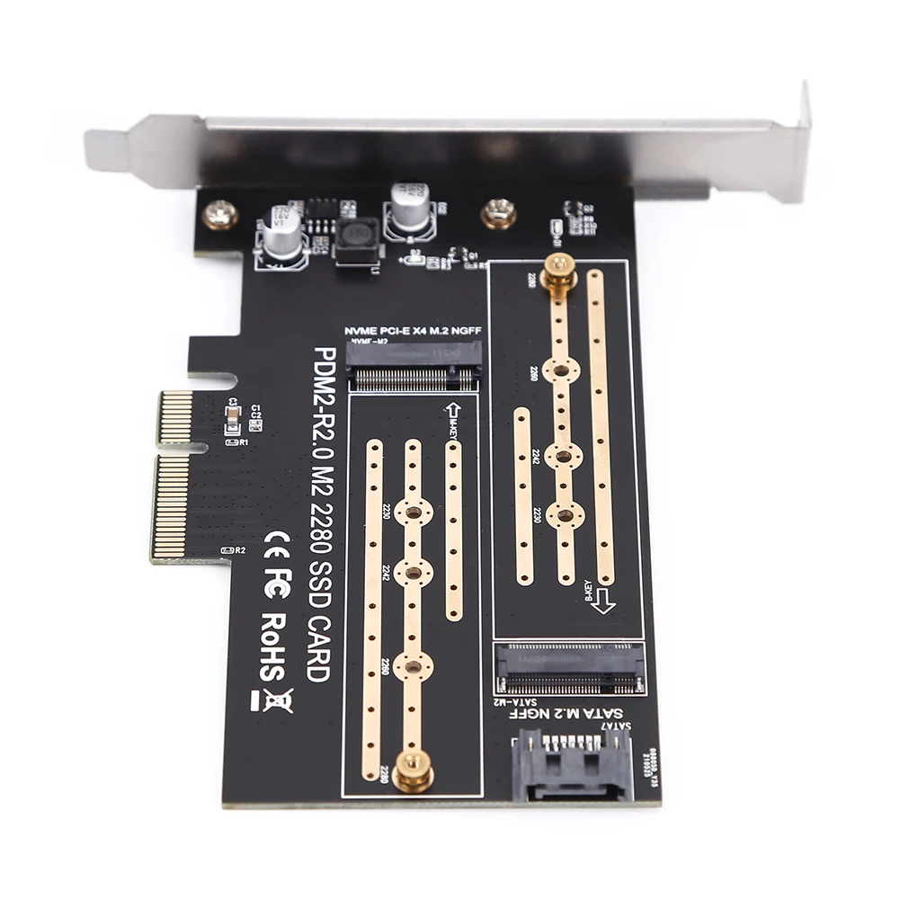 PCIE to M2/M.2 Adapter Add On Card SATA M.2 NVMe SSD NGFF PCI Express 3.0 X4 M Key +B M2 PCI-E | Компьютеры и офис
