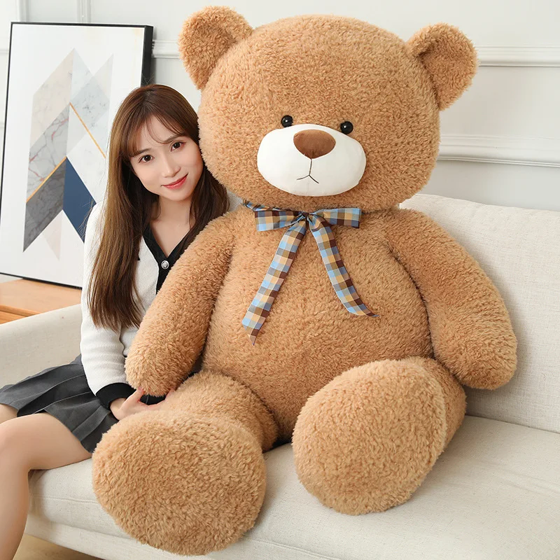 

1pc 80/100CM Giant Teddy Bear Plush Toys Lovely Bow Tie Bears Stuffed Soft Cute Animal Pillow Kids Girls Valentine's Gift