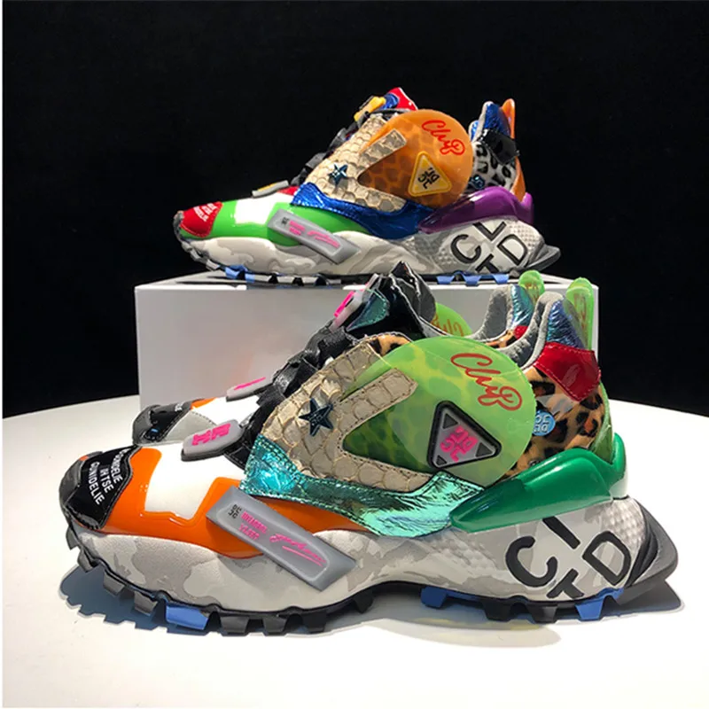 GCYFWJ/женские кроссовки с леопардовым принтом обувь на платформе со шнуровкой