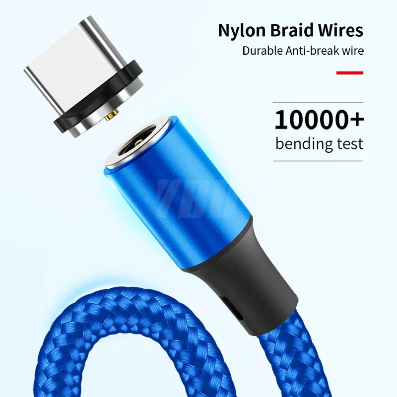 Кабель зарядный YBD магнитный с разъемами USB Type C и Micro USB|Кабели для мобильных