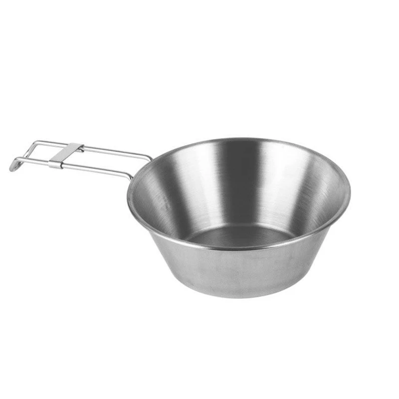 

Outdoor Picnic 304 Stainless Steel Bowl Picnic Rice Bowl Barbecue Folding Cup Mountaineering Cup Camping Portable Cookware