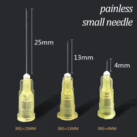 painless small needle 13mm 4mm 25mm disposable 30g medical micro plastic injection cosmetic sterile needle surgical tool