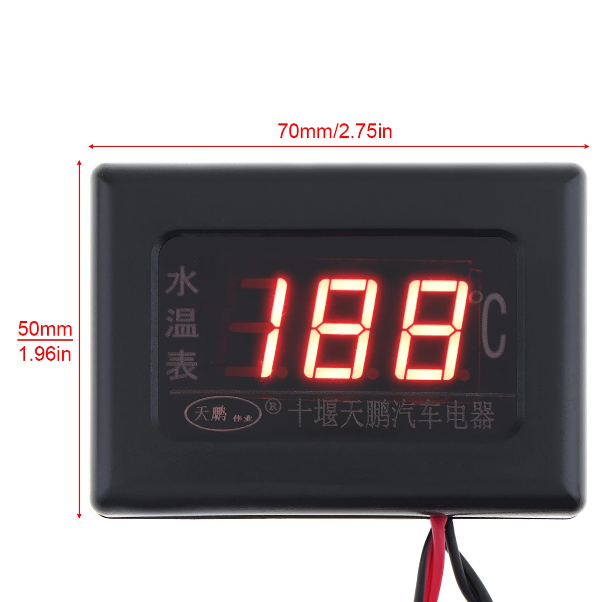 Универсальный цифровой дисплей 12 В/24 В измеритель температуры воды с датчиком