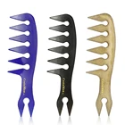 Расческа для мужчин Hairdessing с текстурой, профессиональная, с широкими зубьями, Текстурирующая, масляная голова