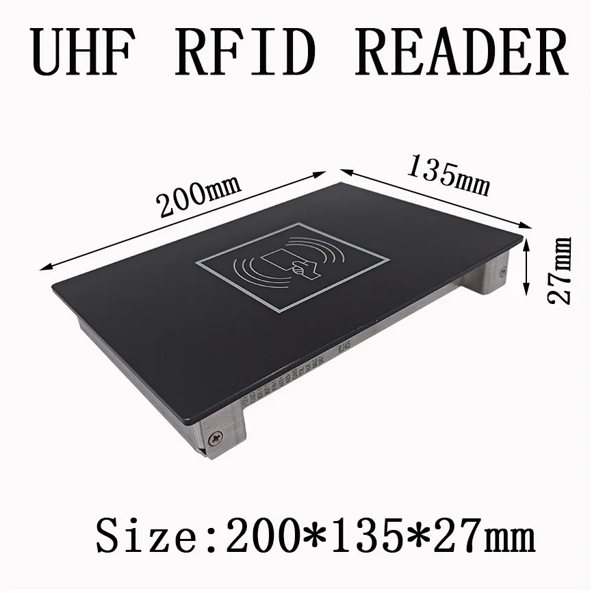 

Rfid UHF Reader 50CM Distance 860-960Mhz ISO18000-6C Desktop Tag Write 20cm Card Encode With RJ45 RS232 or USB Interface