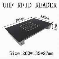 rfid uhf reader 50cm distance 860 960mhz iso18000 6c desktop tag write 20cm card encode with rj45 rs232 or usb interface