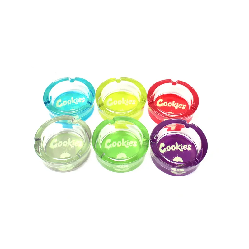 

Glow In The Dark Glass Ashtray Decorative Tray for Cigarette Portable Cartoon Ashtray Portable Anti-scalding Cigarette Holder