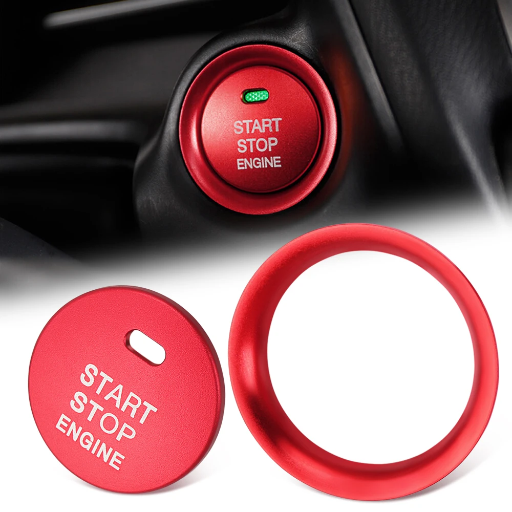Автомобильный аксессуар алюминиевая кнопка запуска и остановки двигателя