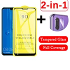 Пленка для объектива камеры 2 в 1 для Huawei P Smart, защита экрана 9D, защитное закаленное стекло для Huawei P Smart 2019, стекло