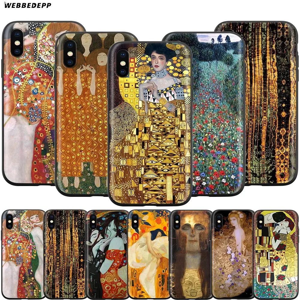 Webbedepp Gustav Klimt чехол для Apple iPhone 12 Mini 11 Pro XS Max XR X 8 7 6 6S Plus 5 5S SE|Бамперы| |
