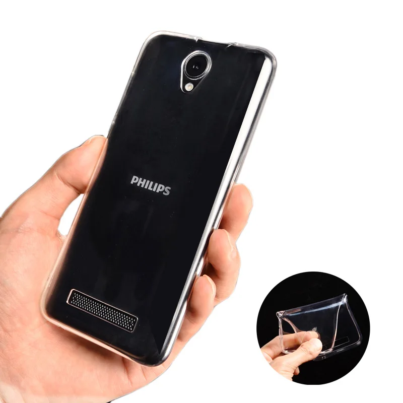 TPU Fitted Case For Philips S260 Soft Silicone Back Cover Phone Protective funda |