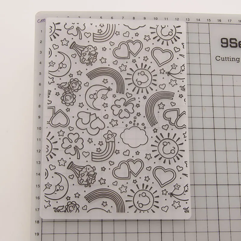 Пластиковый концентрический узел трафарет для изготовления открыток бумага