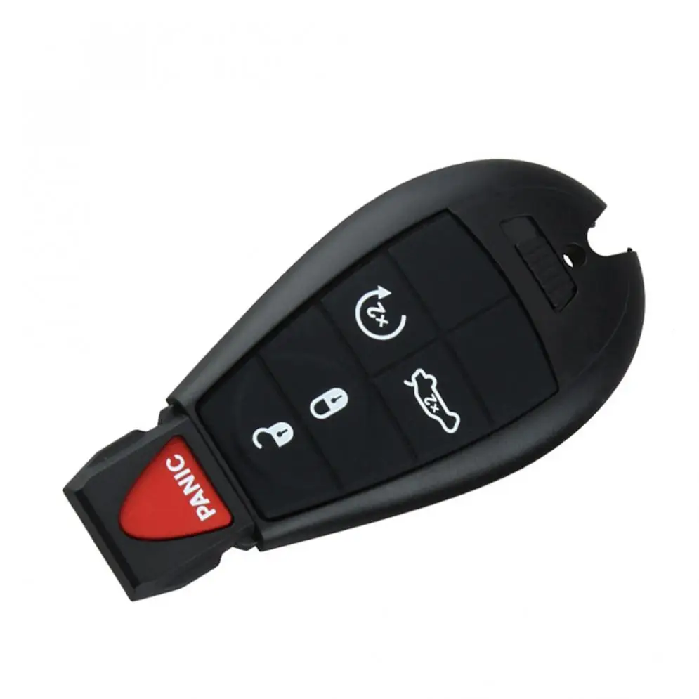 5 Buttons Uncut Replacement Keyless Entry Car Key Fob Trunk Remote Start for Chrysler Dodge Challenger/Charger/Durango 2008-2014 |
